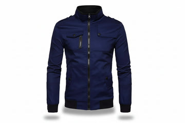 Men’s Fleece Plain Bomber Jacket – Green