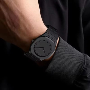 Men’s Carbon Fiber Arabic Aura Watch